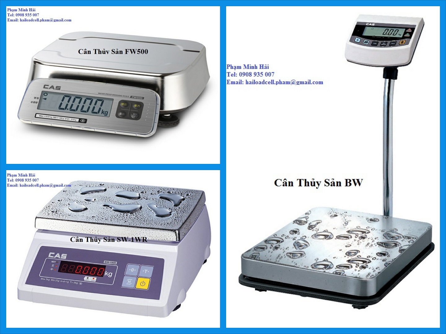 Cân điện tử ngành Thủy sản, gia súc, gia cầm, chế biến rau củ, quả, ...